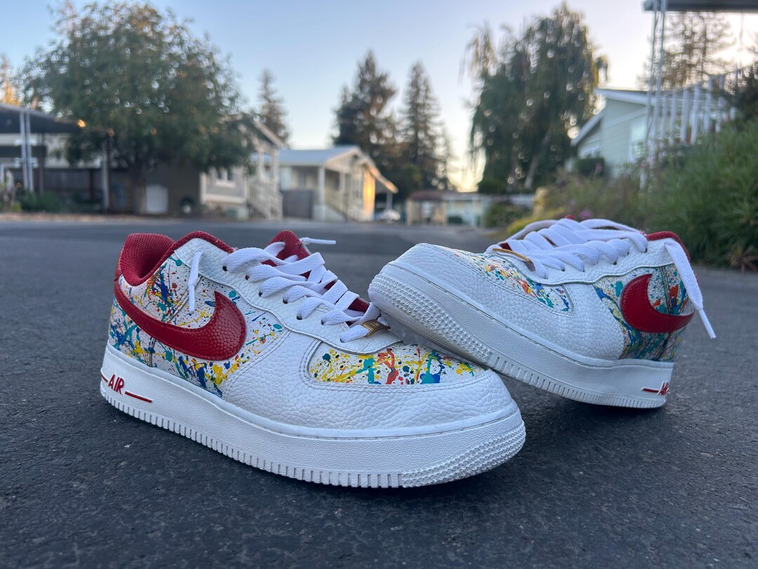 custom paint splatter air force 1