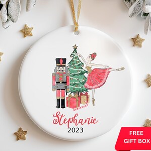 Nutcracker Ballet Ornament for Girl Ornament Personalized Nutcracker Ballet Gift Ballet  Ornament with Name Keepsake Gift for Ballet Dancer