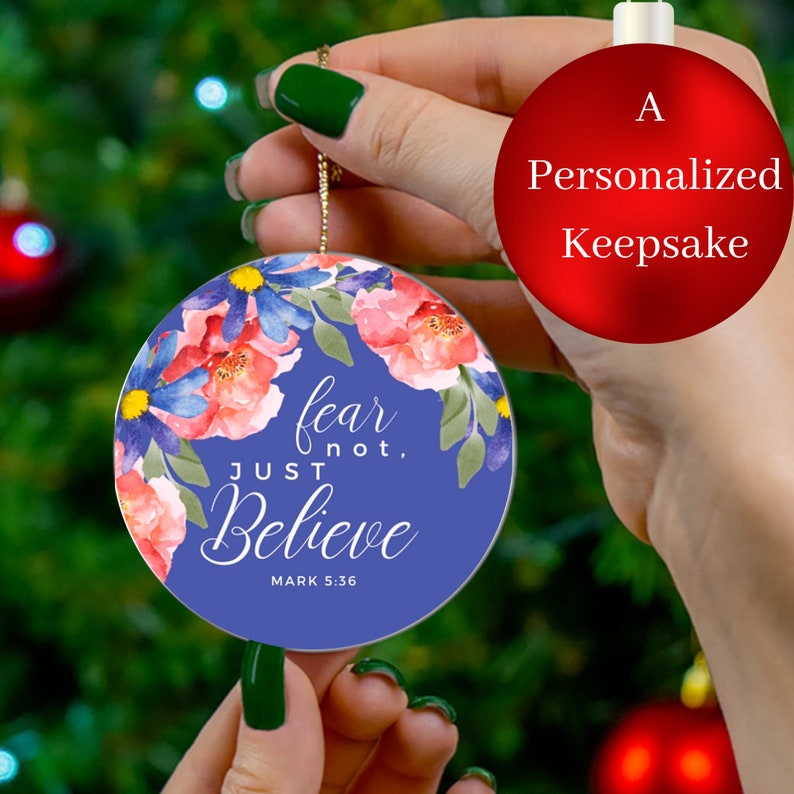 Ornament Set of 12 Christian Ornaments With Bible Verse Set of 12