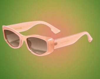 Rectangle Y2K Sunglasses, UV400 Protection