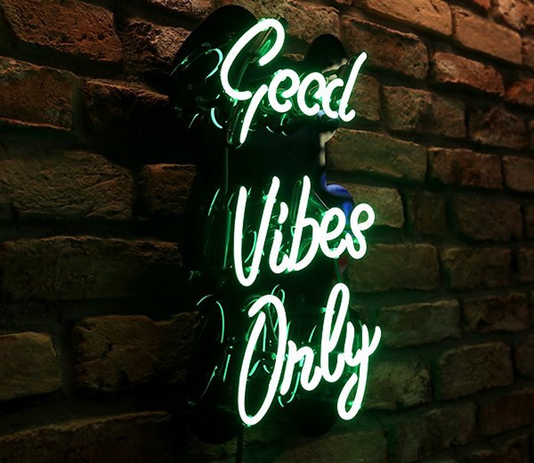 Good Vibes Neon Sign, Good Vibes Neon, Wall Neon Sign, Home Neon Sign, Custom Neon Sign, Wall