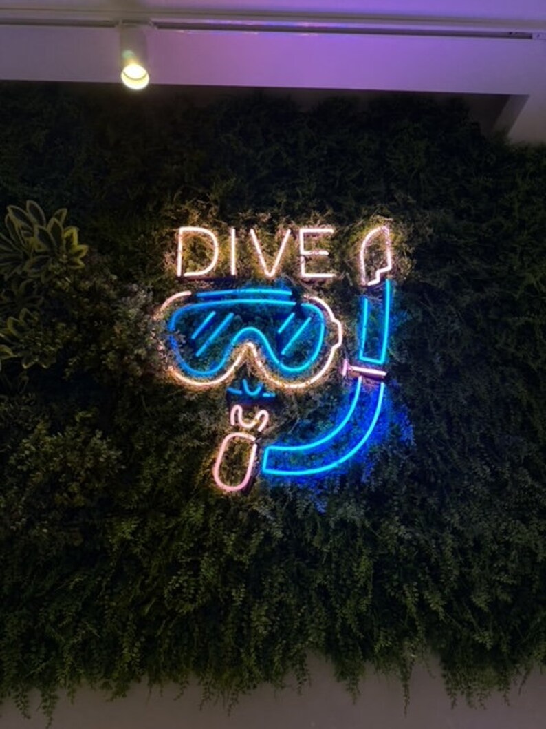 Dive Neon Sign, Dive Neon, Wall Neon Sign, Home Neon Sign, Custom Neon