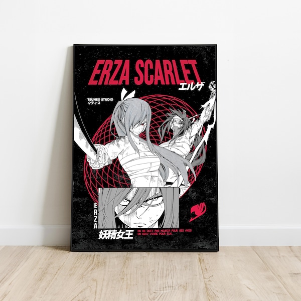 Poster Erza Scarlet Fairy Tail