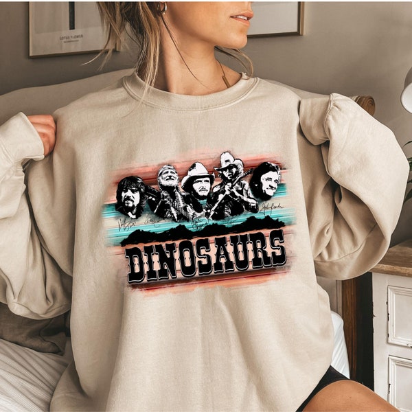 Merle Haggard Sweatshirt, Hank Williams Jr Hoodie, Johnny Cash Sweatshirt, Country Legends Shirt, Waylon Jennings Shirt, Dinosaurs Sweats