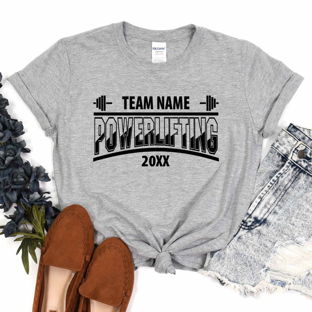 Custom Lifting Team Name Shirt Custom Powerlifting Club Shirt Custom