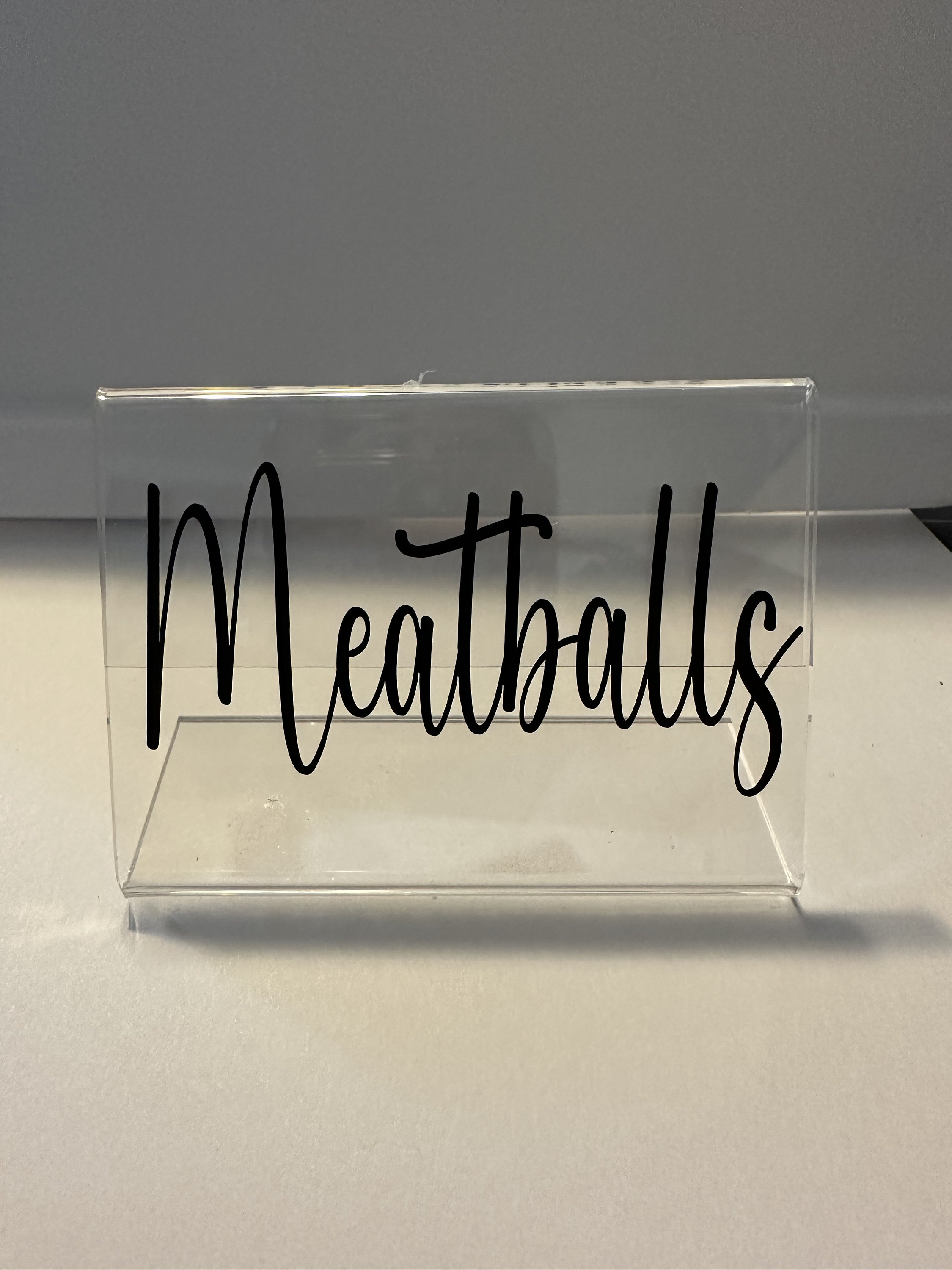 Buffet Table Acrylic Signs - Etsy
