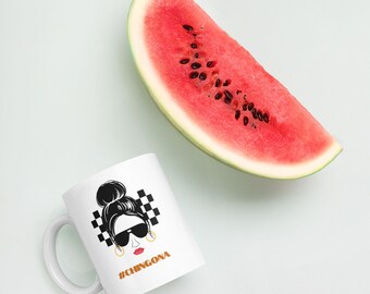 Chingona Latina Ceramic Mug: Feminist Boss Cup