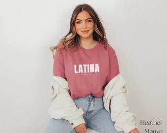 Latina, Fuerte, Poderosa, Unstoppable, Koszulka feministyczna, Koszulka Hispanic Girl Power