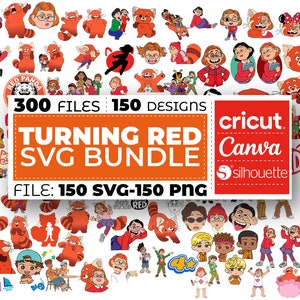 Turning Red Svg Bundle, Turning Red Png, Turning Red Clipart, Red Panda Svg, 4 Town Svg, Turning Red Birthday, Svg cricut, Instant Download image 1