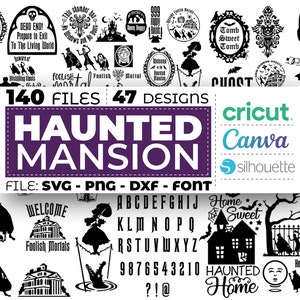 Haunted Mansion Svg, Foolish Mortals Svg, Haunted Mansion Font, Madame Leota Svg, Ghost Svg, Horror Svg, Halloween Svg, Instant Download
