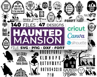 Haunted Mansion Svg, Foolish Mortals Svg, Haunted Mansion Font, Madame Leota Svg, Ghost Svg, Horror Svg, Halloween Svg, Instant Download