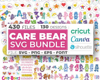 Care Bears Svg Bundle, Layered Design, Vector Files, SVG for Cricut, Clipart, Svg For Files, Care Bears Png, Instant Download, Silhouette