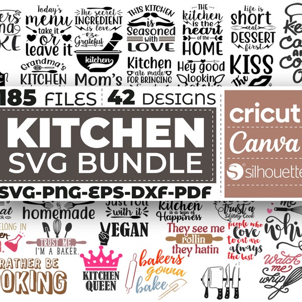 Kitchen Svg, Kitchen Svg Bundle, Kitchen Monogram Svg, Baking Svg, Cooking Svg, Potholder Svg, Kitchen Quotes Svg, Cut Files For Cricut