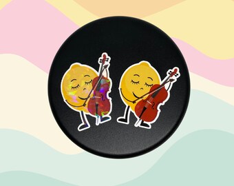 Limoncello Pun Sticker – Funny Lemon Cello Music, Vinyl Decal