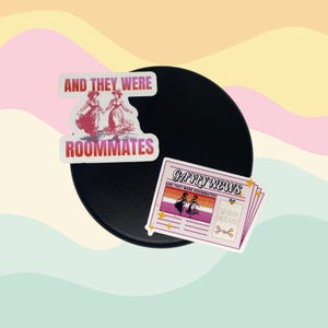 LGBTQ+ Roommates Sticker: Waterproof Lesbian Pride Decal