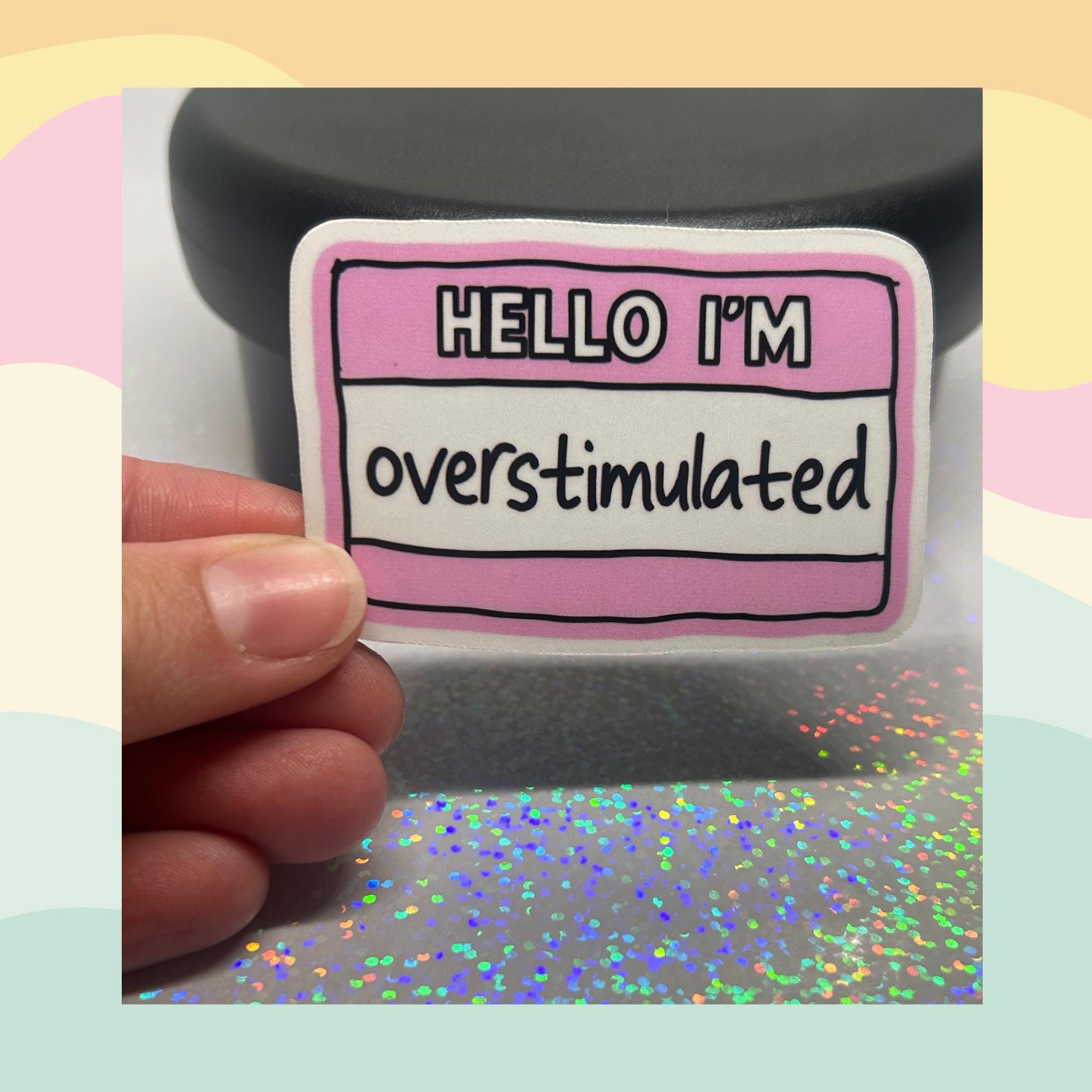 Neurodivergent Name Tag Sticker - ADHD Sticker - Etsy