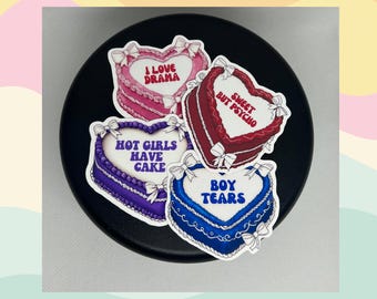 Coquette Cake Mini Sticker Bundle: Y2K Baddie Stickers