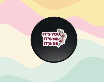 Gothic Romance Vinyl Sticker: Moonflower Decal, WLW Love Quote