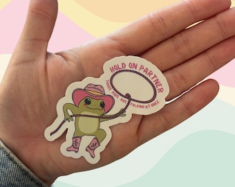 Cowboy Frosch SLP Sticker - Lustiges Lehrer Überstimulations Geschenk