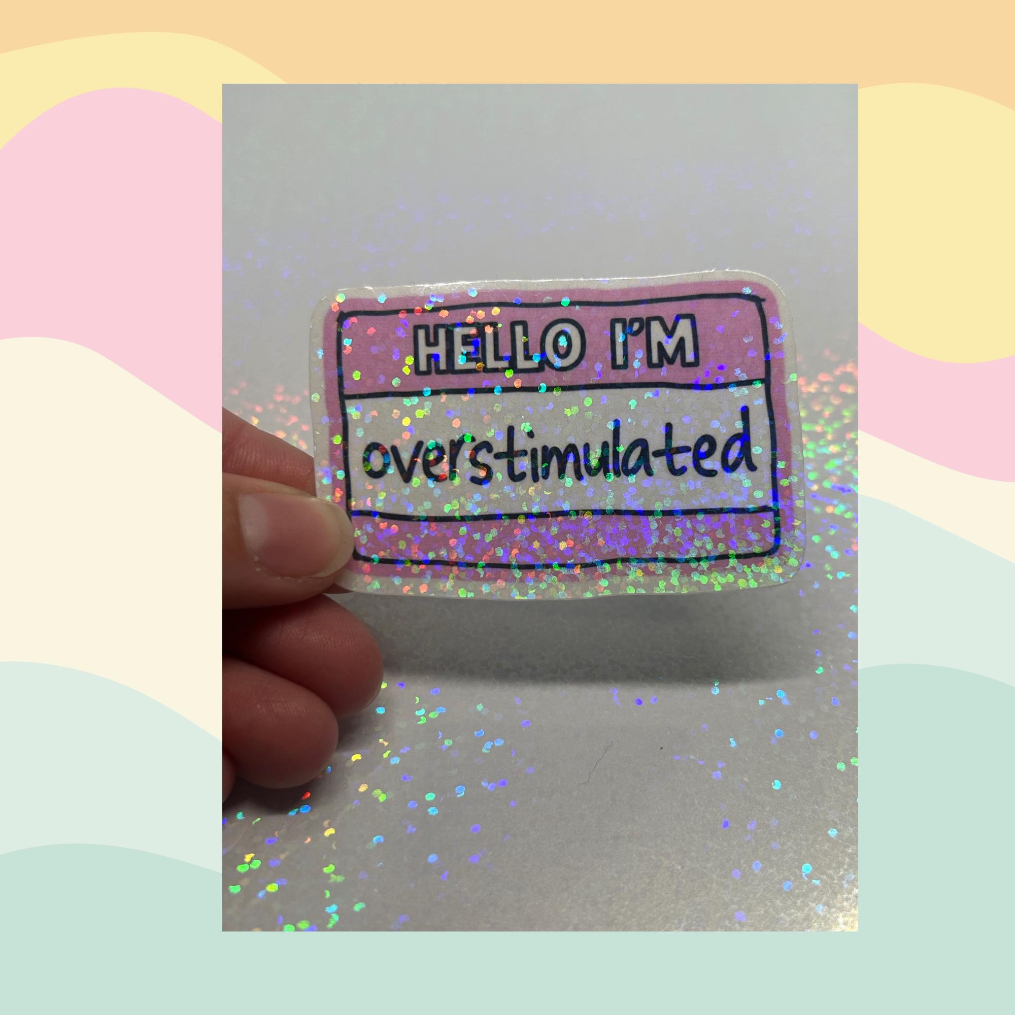 Neurodivergent Name Tag Sticker - ADHD Sticker - Etsy