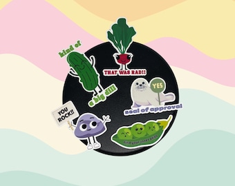 Funny Pun Stickers | Food & Animal Decals