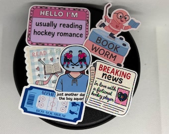 Hockey Romance Sticker Pack | Booktok Reader Vinyl Decals