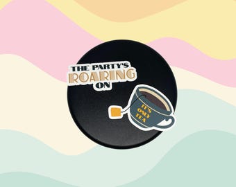 The Great Gatsby Theatre Stickers | It's Only Tea | Party's Roaring On | Broadway Lover Gifts