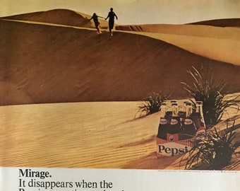 1960’s Pepsi Original Vintage Life Magazine Advertisement