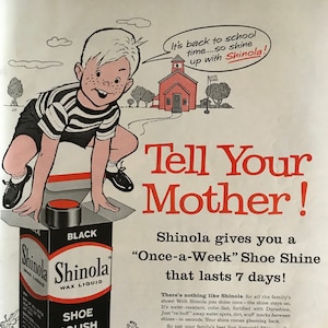 Vintage shinola shoe polish online