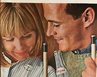 1960’s Pepsi Original Vintage Life Magazine Advertisement