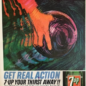 1960’s 7up Original Vintage Life Magazine Advertisement