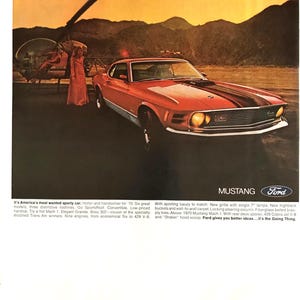 1960’s Ford Mustang Original Vintage Life Magazine Advertisement