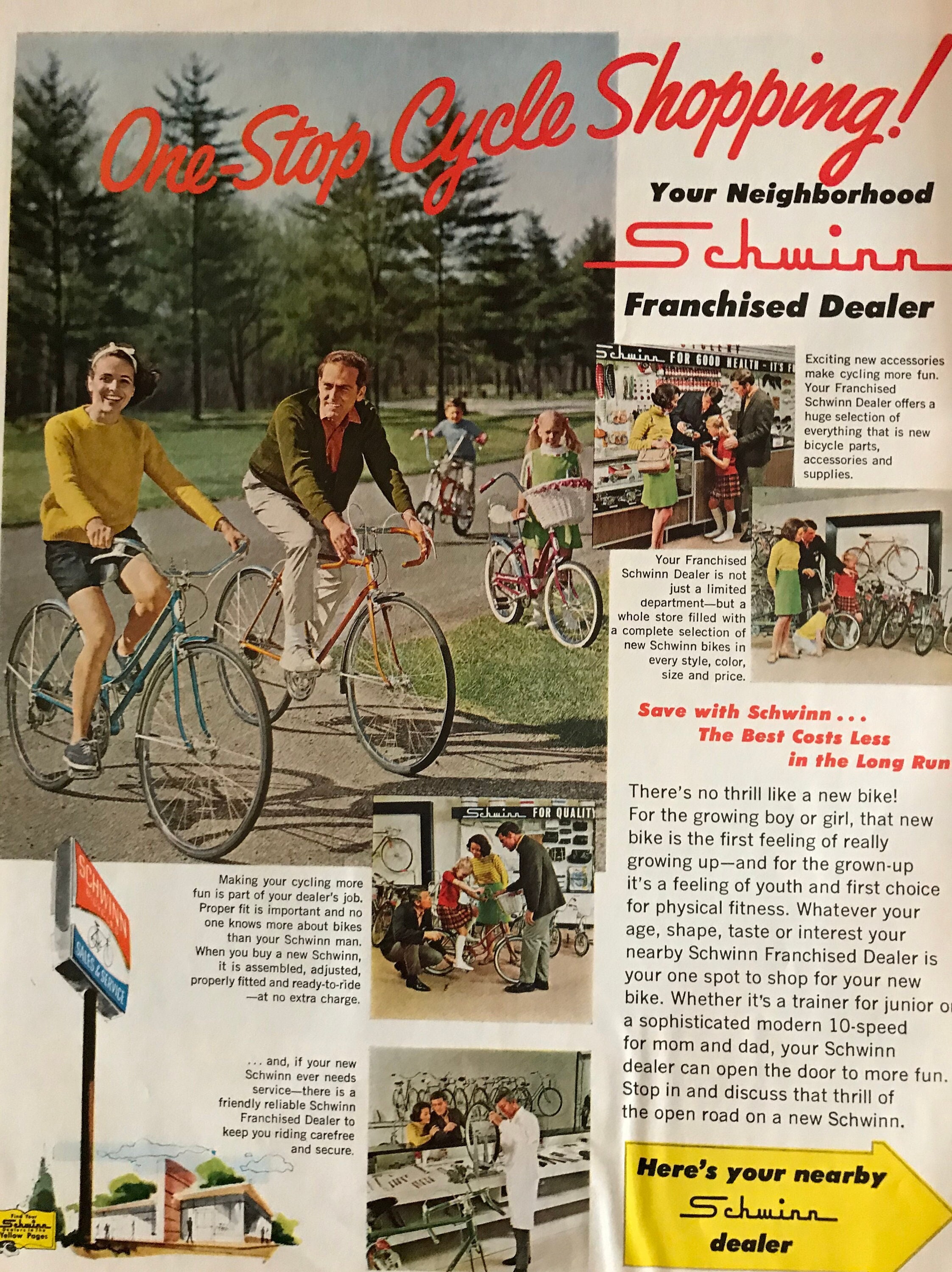 1960's Schwinn Original Vintage Life Magazine Advertisement - Etsy