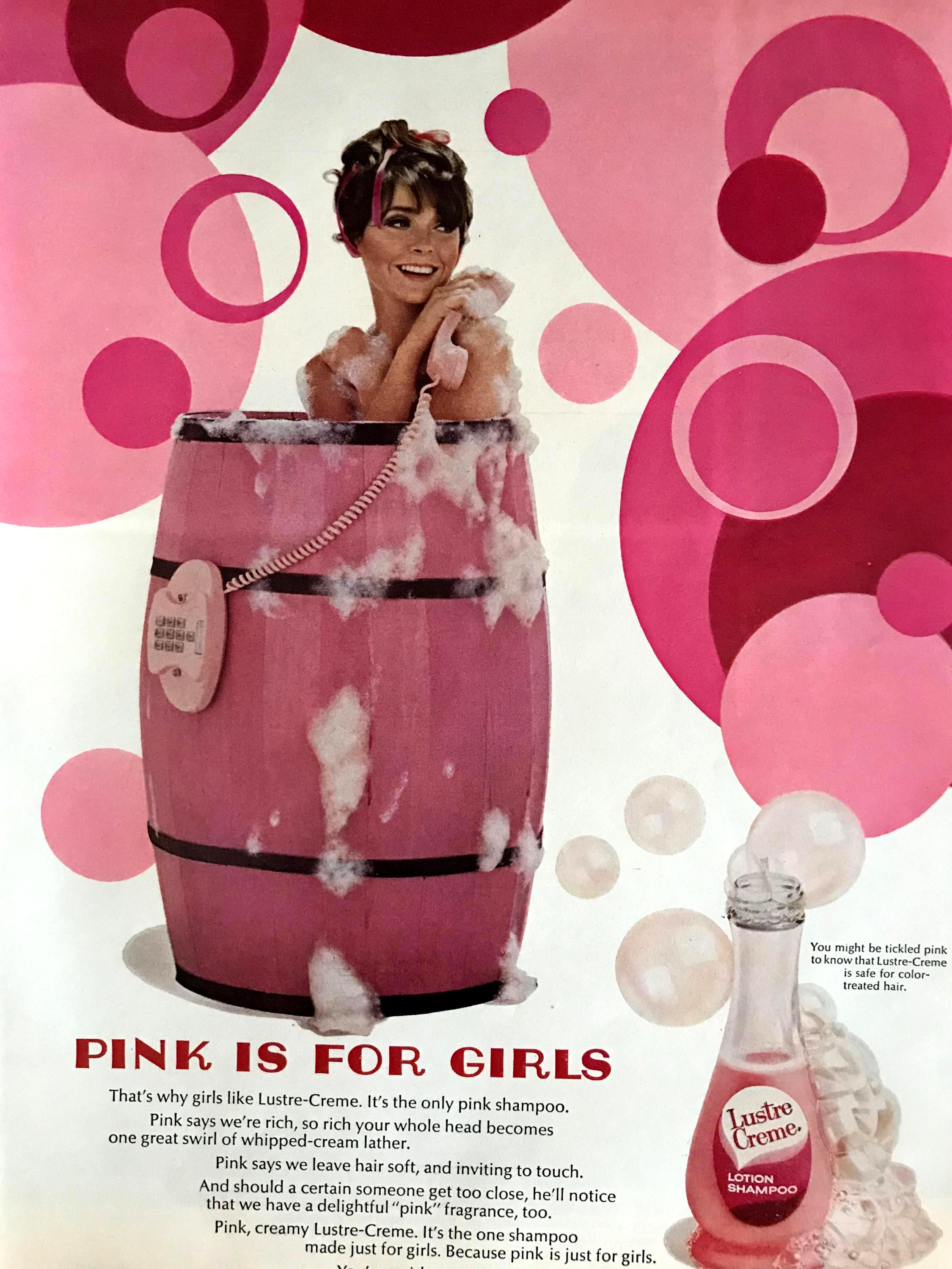 1960’s Lustre Creme Original Vintage Life Magazine Advertisement