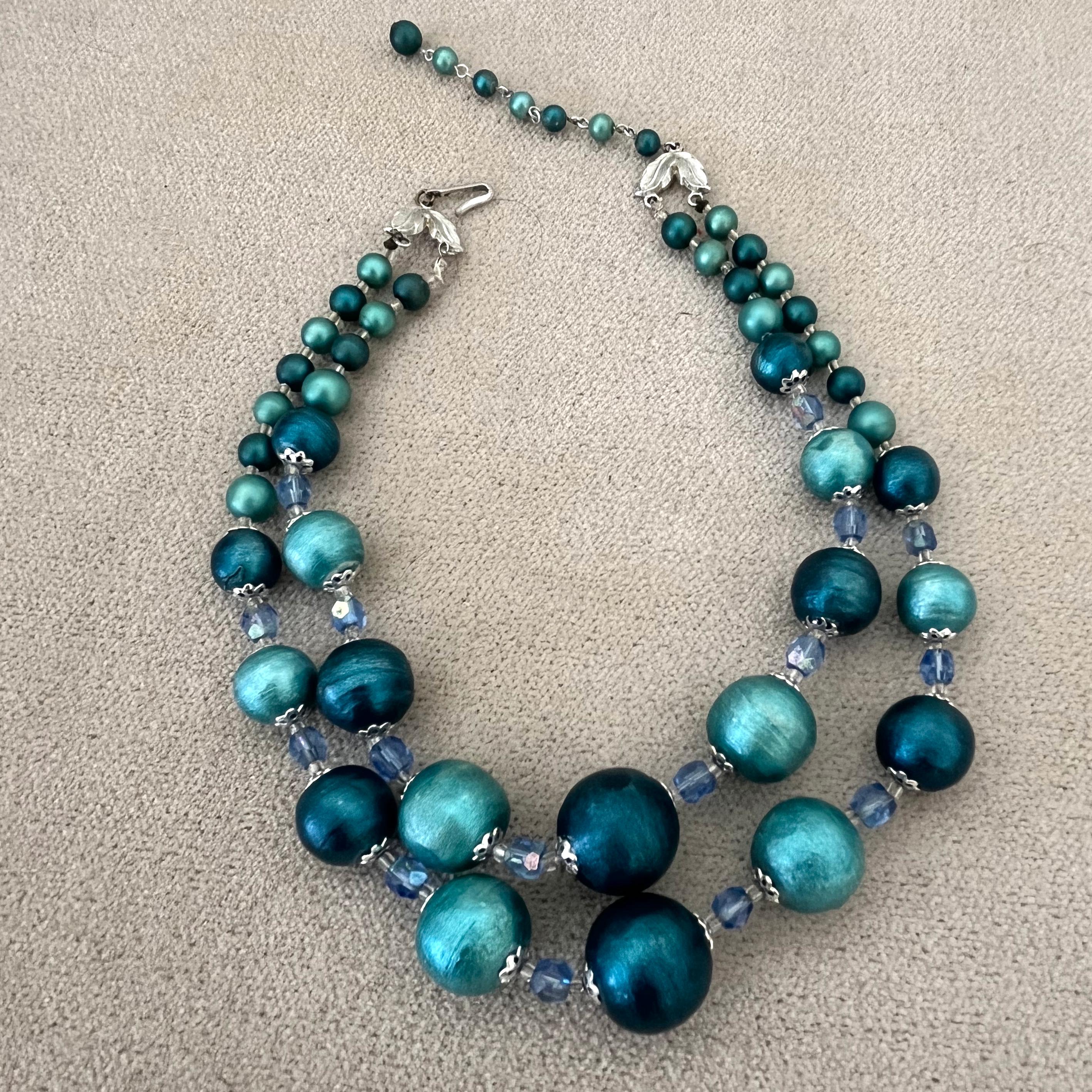 Collier Ras De Cou Vintage Perles Nacrées - Attache Marquée JAPAN - Occasion
