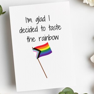 Tarjeta de orgullo feliz / Tarjeta de amor cotidiano / Tarjeta de aniversario romántica / Tarjeta de aniversario divertida para pareja / El amor es amor