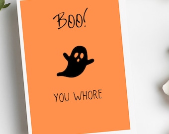 Halloween Greeting Card, Custom Halloween Greeting Card, From Our Family To Yours