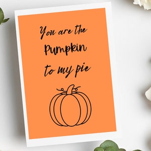 Sie sind der Kürbis zu meinem Kuchen, Halloween-Grußkarte, benutzerdefinierte Halloween-Grußkarte, von unserer Familie für Ihre