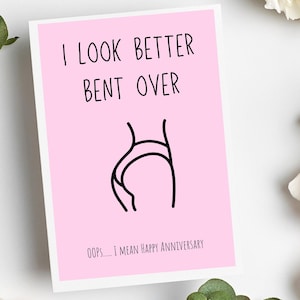 Dirty Anniversary Card | Raunchy Anniversary Card | Anniversary Card for Husband | Dirty Anniversary Card for Boyfriend Card | Card for Him