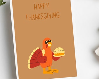 Huxters Thanksgiving-Karte – Quadratisch 14,8 Cm, Mit Umschlag, Für Familie & Freunde