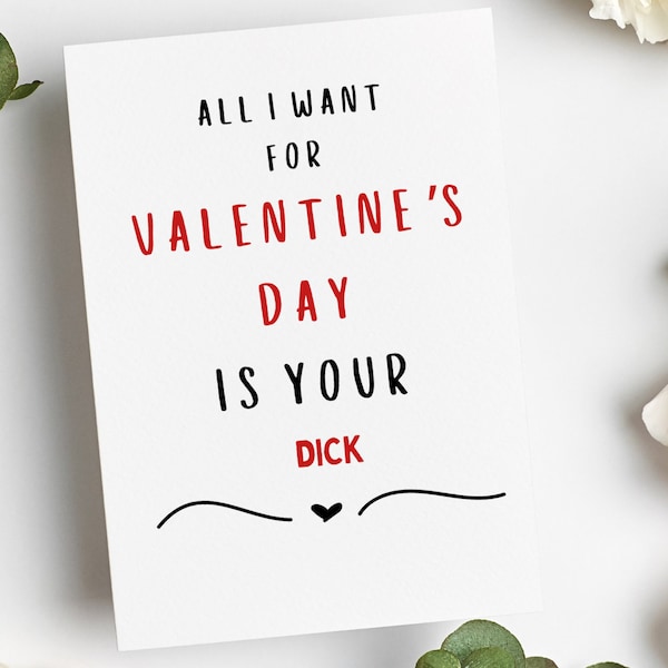 Valentine's Day Card for Husband | Husband Anniversary Card | Raunchy Anniversary Card | Card for Boyfriend | Boyfriend Card