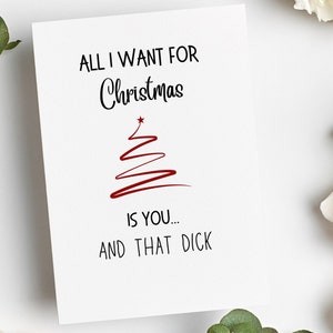Weihnachtskarte für Mann | Weihnachtskarte Mann | Raunchy Weihnachtskarte | Weihnachtskarte für Freund | Weihnachtskarte Freund