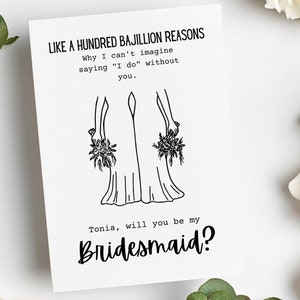 Will You Be My Bridesmaid Card, Maid of Honor Proposal | Bridesmaid Proposal Card | Now Act Surprised Card, Bridesmaid Gift
