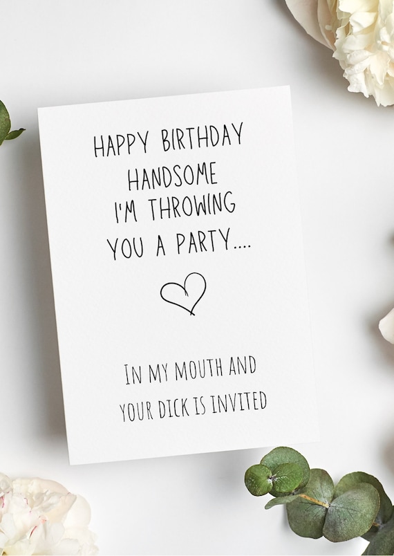 Birthday Card for Husband | Husband Birthday Card | Raunchy Birthday Card | Birthday Card for Boyfriend | Boyfriend Birthday Card