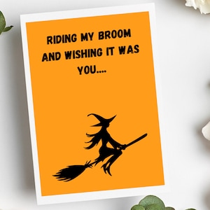 Halloween-kaart voor echtgenoot | Halloween-kaart echtgenoot | Ranzige Halloween-kaart | Halloween-kaart voor vriend | Halloween-verjaardagskaart