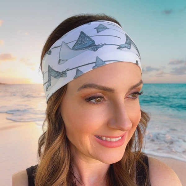 Dive Headband Nonslip Eagle Ray Stretchy Headband Gift for SCUBA Diver