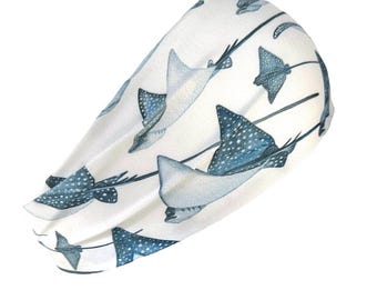 Eagle Ray SCUBA Diving Headband | Stretchy Headband Gift for SCUBA Diver | Non-slip, Fade-Resistant, Sun Protection | Snorkeling Hairband