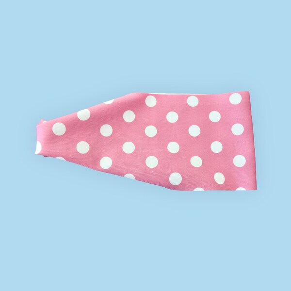 Swimming Headband Pink Polka Dot Nonslip Headband