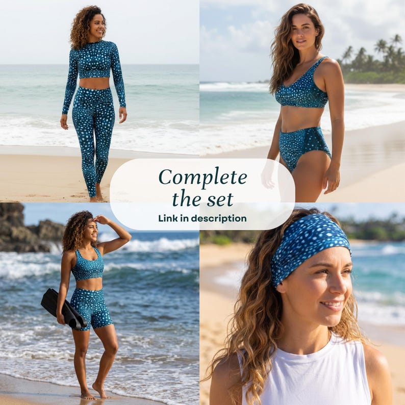 Versatile Rashguard Women Long Sleeve Whale Shark Print UPF Sun Protection Beach Swim Shirt Surfing Diving Wear Water Sports Top Ocean Lover Essential Four Way Stretch Swimwear Athletic Fit Design Marine Life Pattern Scuba Gift Eco Friendly