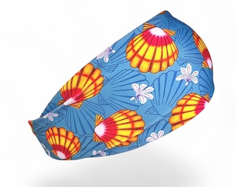 Sunrise Seashell Scuba Diving Headband | UV Sun Protection, Quick Dry, Stretchy, Non-slip
